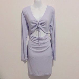 [NWT] J FOR JUSTIFY | Sexy Lavender Dress with Sleeves